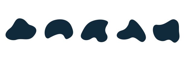 抽象液体水滴圆形设定。图片下载