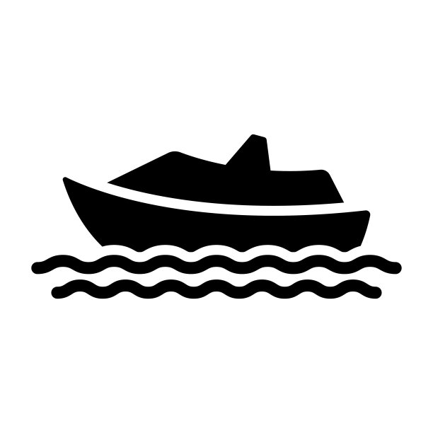 船图标。太平洋班轮。黑色的轮廓。侧视图。矢量简单的平面图形插图。孤立的物体在白色背景上。隔离。图片下载