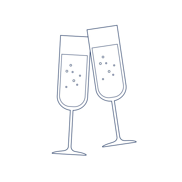 直线眼镜矢量图图片下载