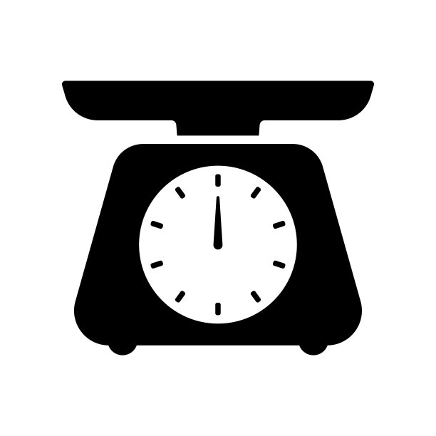 尺度图标。黑色的轮廓。前视图。矢量简单的平面图形插图。孤立的物体在白色背景上。隔离。图片下载