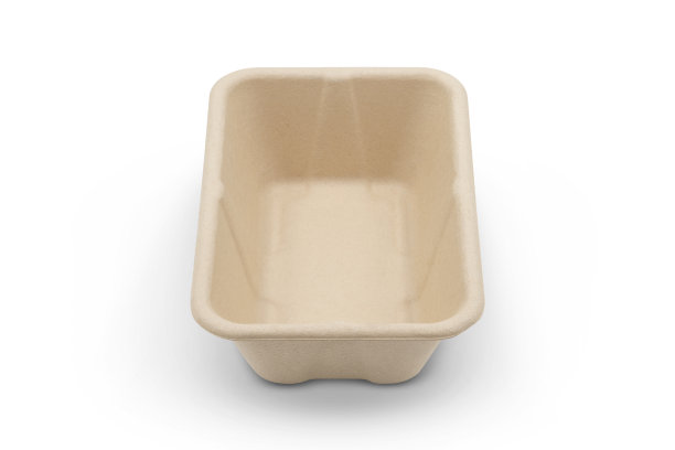 白色背景上的甘蔗渣可回收餐碗图片下载