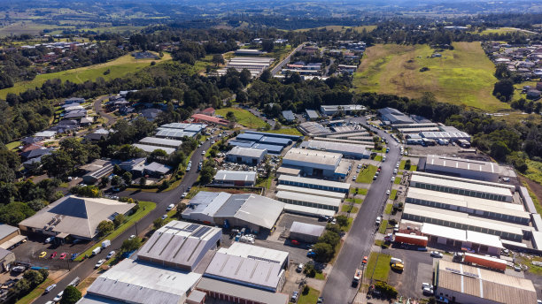 工业建筑鸟瞰图图片下载