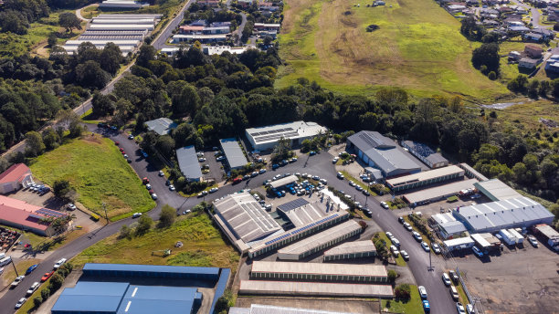 工业建筑鸟瞰图图片下载