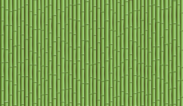 竹篱笆。带有木质图案的纹理背景。图片下载