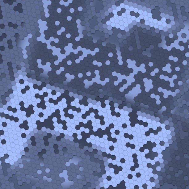 抽象的多色低聚马赛克六边形风格的背景明亮的几何六边形想象的分形模糊的彩色背景图片下载