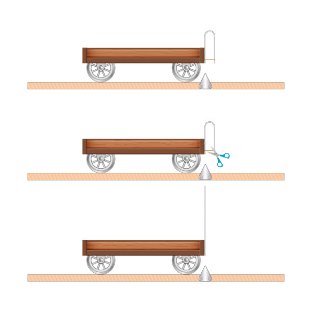 牛顿第一运动定律。动态的运动。模板的机械运动物体在力的作用下。物体相互作用的定律。对象剩余的状态。图片下载