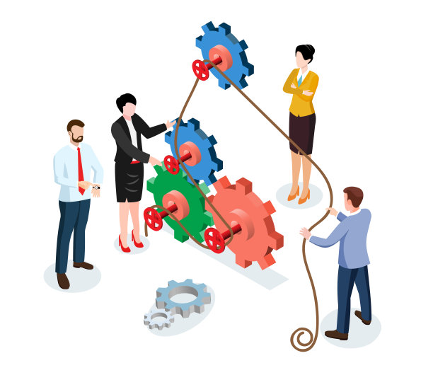 业务团队咨询、专业支持和沟通协作图片下载