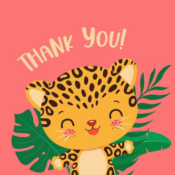 狩猎动物卡可爱的猎豹豹美洲虎幼崽。图片下载