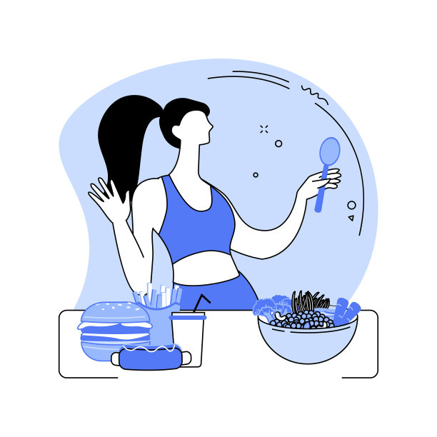 对垃圾食品孤立的卡通矢量插图说不。图片下载