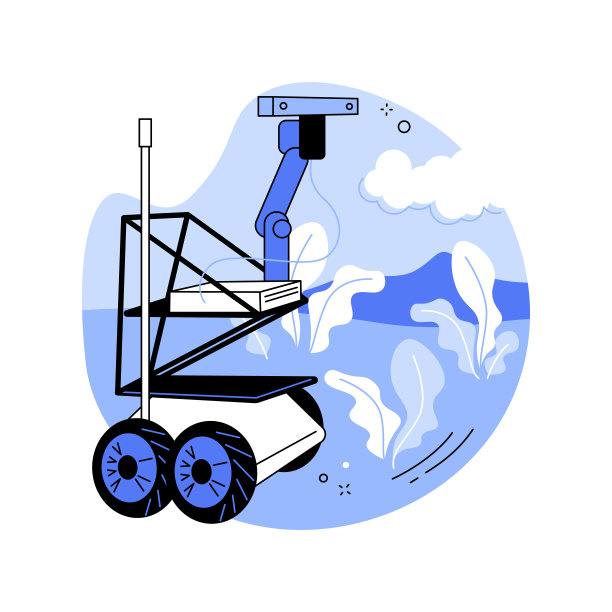 表现型机器人孤立的卡通矢量插图。图片下载