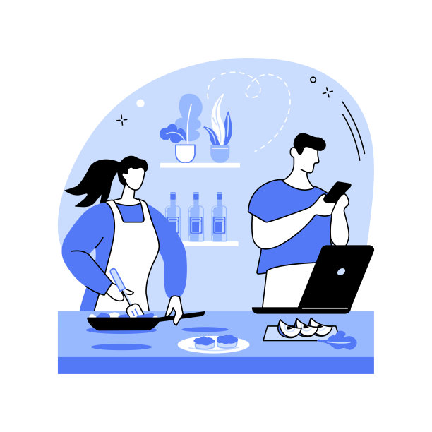 早餐时间孤立的卡通矢量插图。图片下载