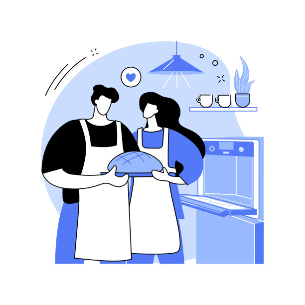 自制面包孤立卡通矢量插图。图片下载