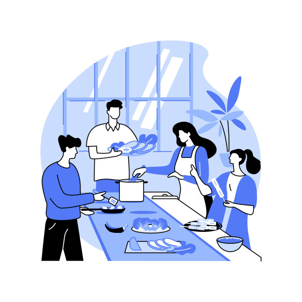 邀朋友共进晚餐孤立卡通矢量插图。图片下载