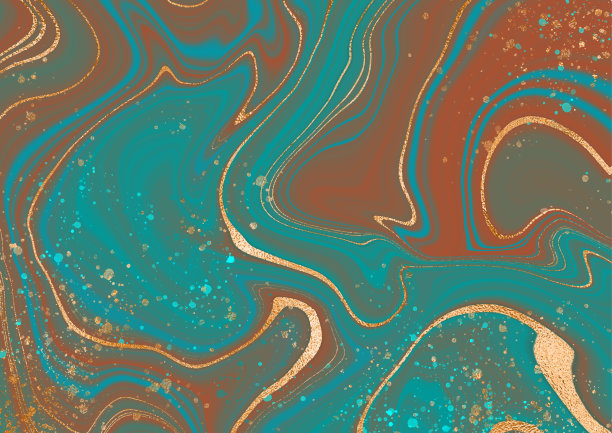 带有金色条纹的绿色大理石。有光泽的大理石设计。微妙优雅的过渡和线条，多面玛瑙石。别致的明亮的背景。矢量文件。图片下载