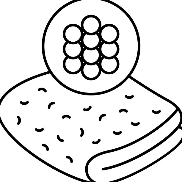 腈纶面料线条图标图片下载