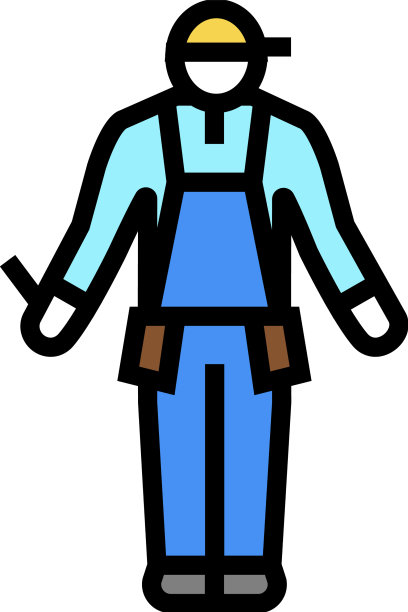 工人建设者彩色图标图片下载