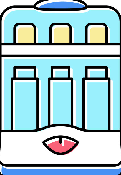消毒瓶设备宝宝彩色图标图片下载