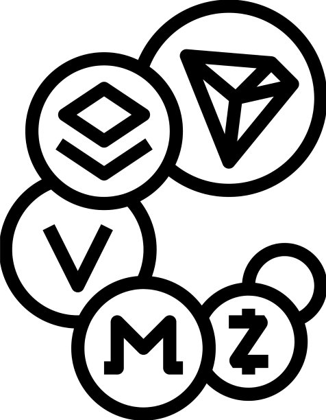 山寨币数字币线图标图片下载