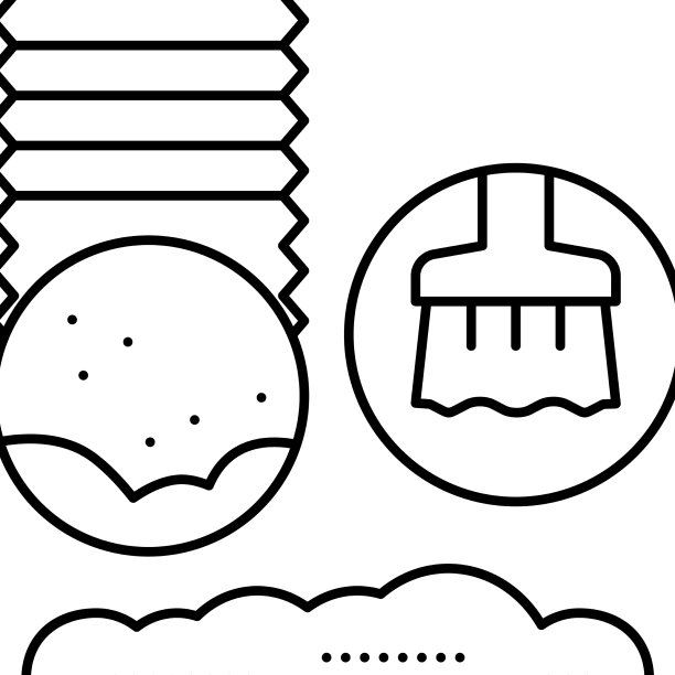 烘干机排气清洗线图标图片下载