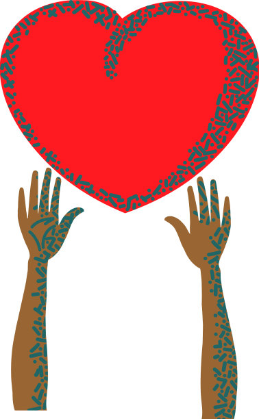 双手拥抱心形图标图片下载