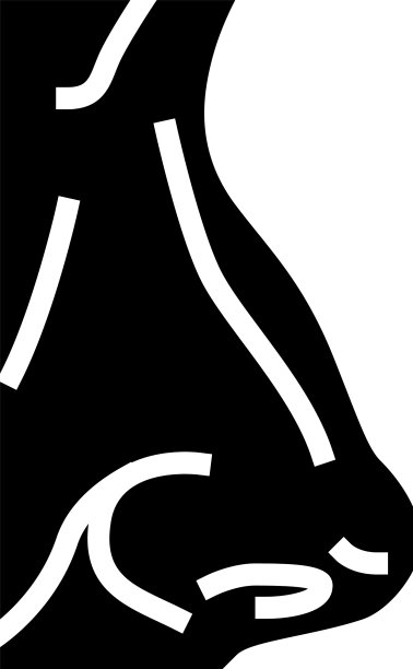 鼻子脸字形图标图片下载