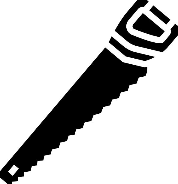 锯子设备字形图标图片下载