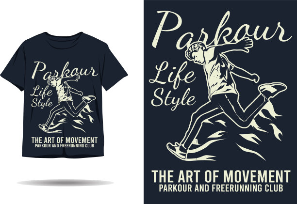 跑酷的生活方式，运动的艺术剪影图片下载