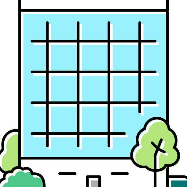 商务中心园艺彩色图标图片下载