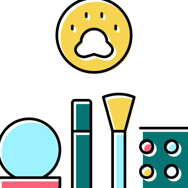 化妆品测试动物颜色图标图片下载