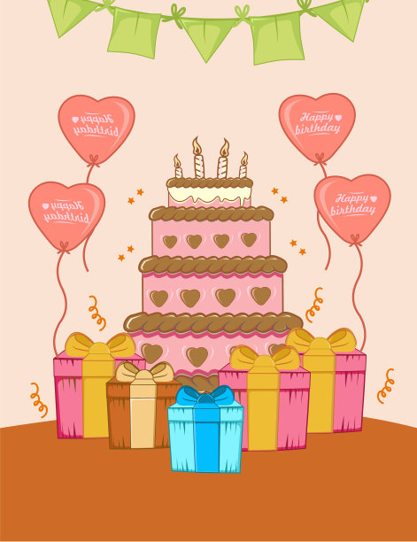 送上生日蛋糕，祝你生日快乐图片下载