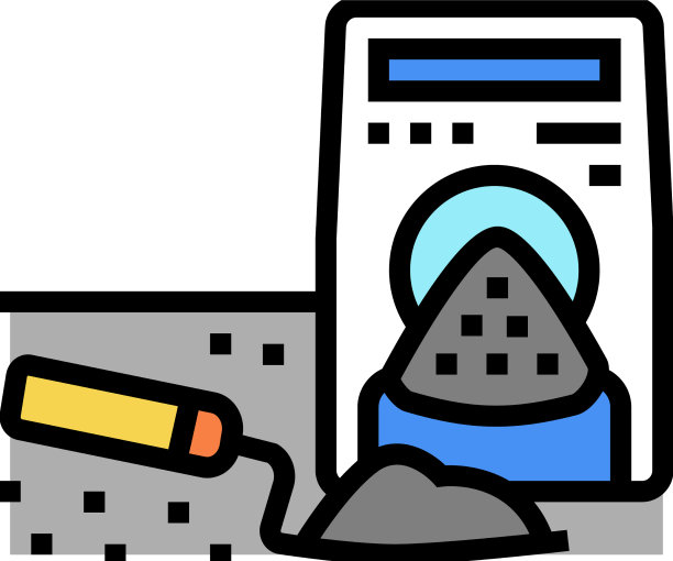 水泥包装彩色图标图片下载