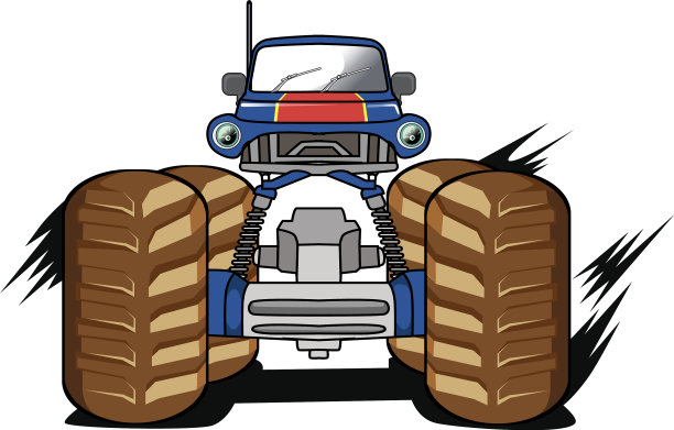 经典越野怪物卡车广告汽车怪物图片下载