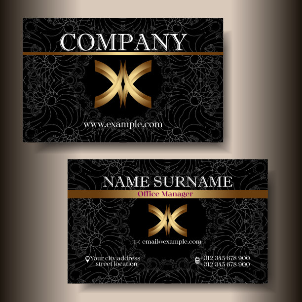 现代名片模板设计图片下载