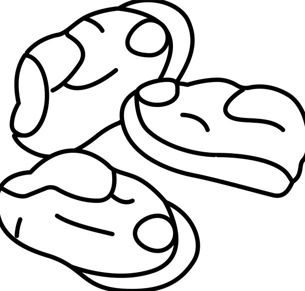 去皮贻贝线图标图片下载