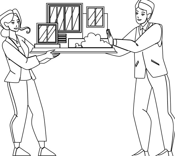 呈现架构师的建筑模型图片下载