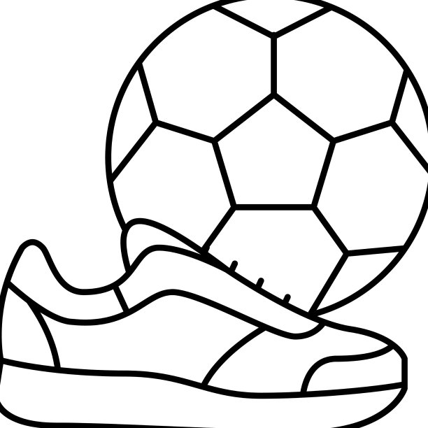 踢足球的男人休闲线icon图片下载