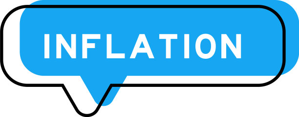 演讲横幅和蓝色阴影与单词膨胀图片下载