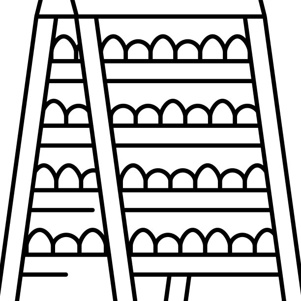 国内工厂对货架线图标图片下载