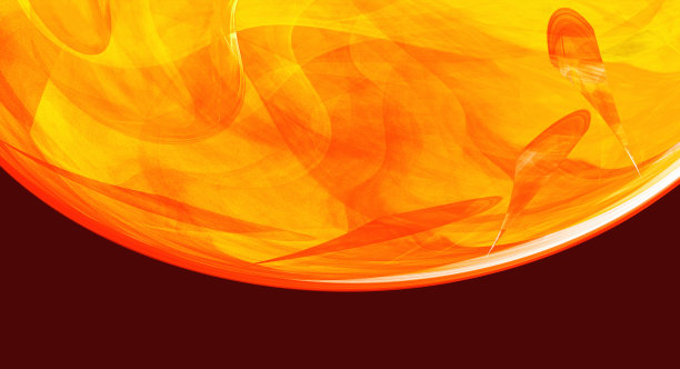 抽象超现实的炽热星球或球体，特写图片下载