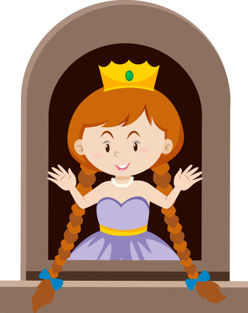 幻想公主人物靠窗上的白色图片下载