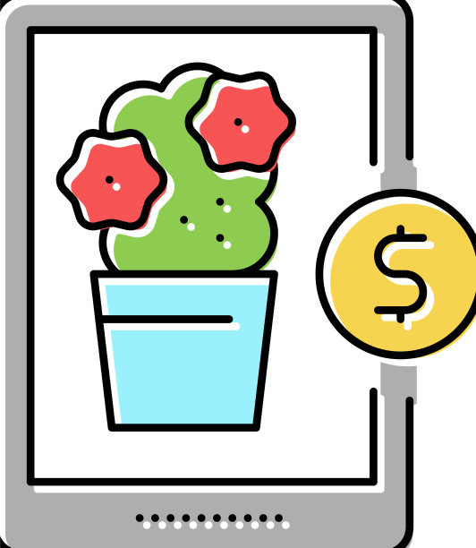 花店部门彩色图标图片下载