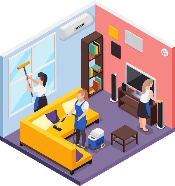 清洁服务组合图片下载