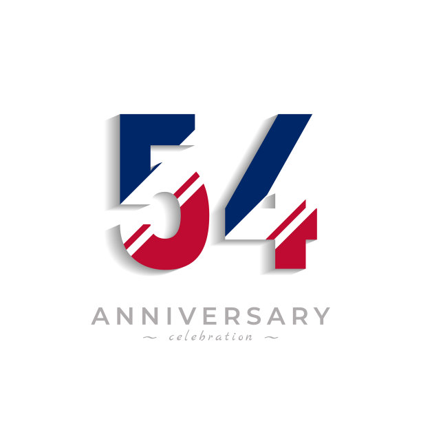 54周年庆典，白色斜线图片下载