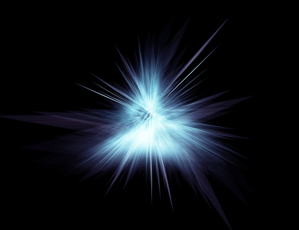 抽象的三角形冷闪光在黑暗中图片下载