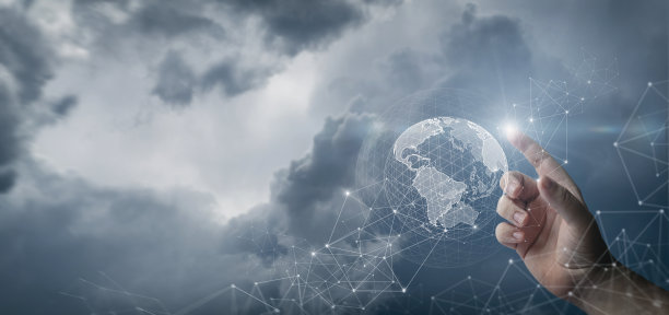 全球联系网络的概念。图片下载