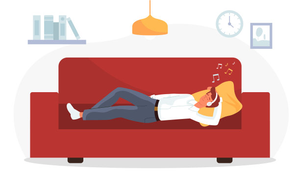 男人在家放松图片下载