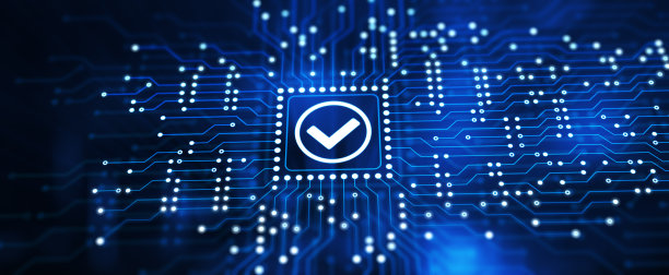 标准质量控制认证保证保证互联网商业技术概念。3d渲染插图图片下载