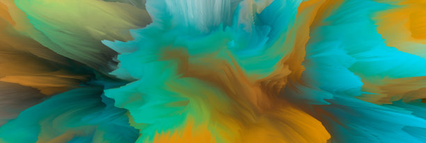 神奇的世界。超现实主义的景观。抽象的奇幻背景。三维演示图片下载