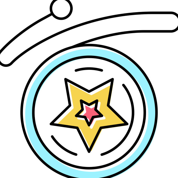 溜溜球游戏工具颜色图标图片下载