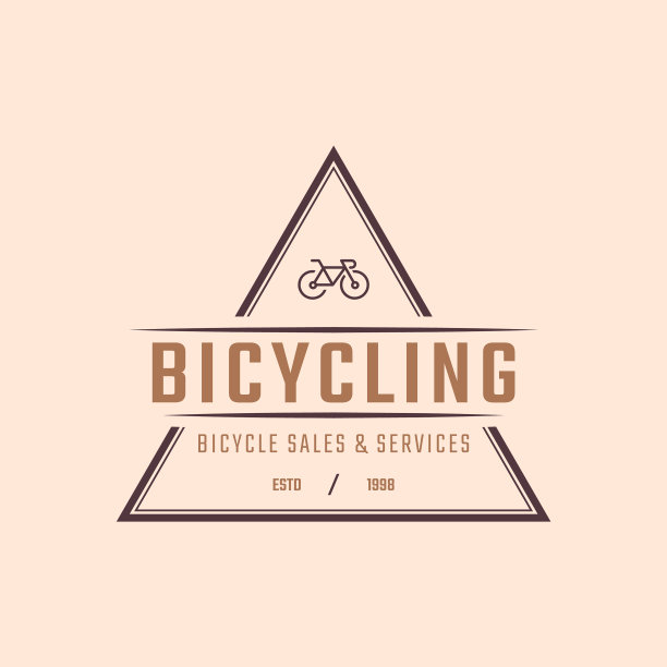 复古徽章自行车维修和服务图片下载